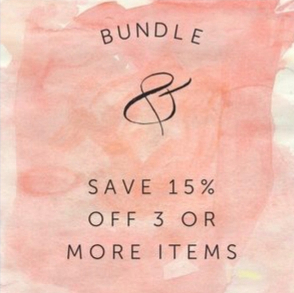 Bundle 3 or more items & save 15%